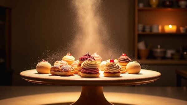 Un plateau tournant pâtisserie pour sublimer vos créations